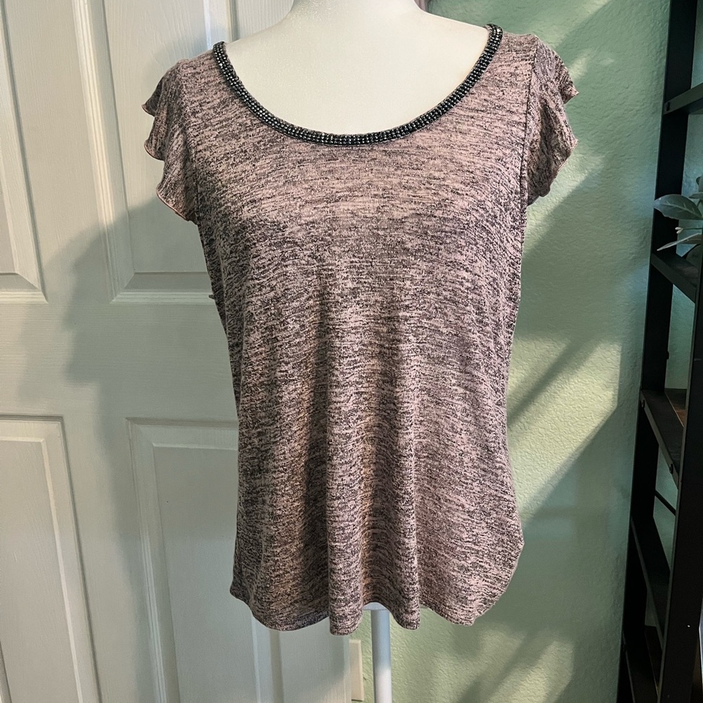 Juicy Couture Pink Flutter Sleeve Relaxed Tee